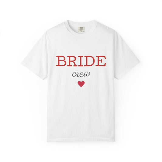 Bride Crew T-Shirt — Bachelorette Party Tee with Heart